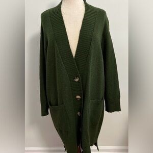 Context Oversized Long Boyfriend Cardigan